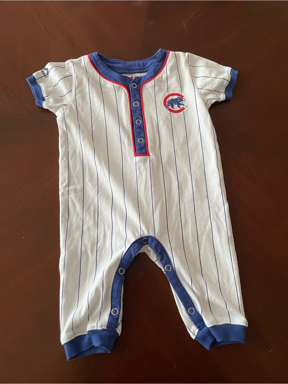 Chicago Cubs Baby Onesie, Sz 3/6 Mos